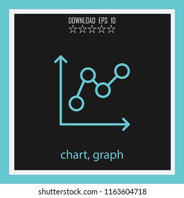 chart, graph  vector icon