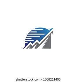 Chart and graphic, business diagram data finance, graph report, information data statistic. Vector illustration EPS.8 EPS.10