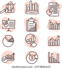 Gráfico gráfico, ilustración o icono, vector sobre fondo blanco.