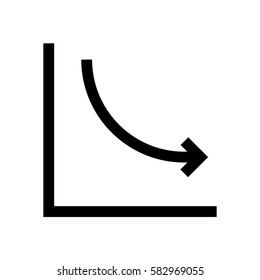 Chart, graphic mini line, icon, background and graphic. The icon is black and white, linear  flat, vector, pixel perfect, minimal, suitable for web and print.