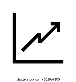 Chart, graphic mini line, icon, background and graphic. The icon is black and white, linear  flat, vector, pixel perfect, minimal, suitable for web and print.