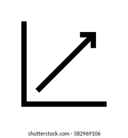 Chart, graphic mini line, icon, background and graphic. The icon is black and white, linear  flat, vector, pixel perfect, minimal, suitable for web and print.
