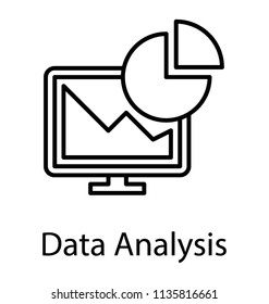 
 A chart with graphical representation of different diagrams showing icon for data analysis
