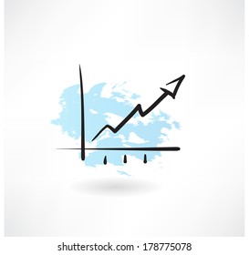 chart grunge icon
