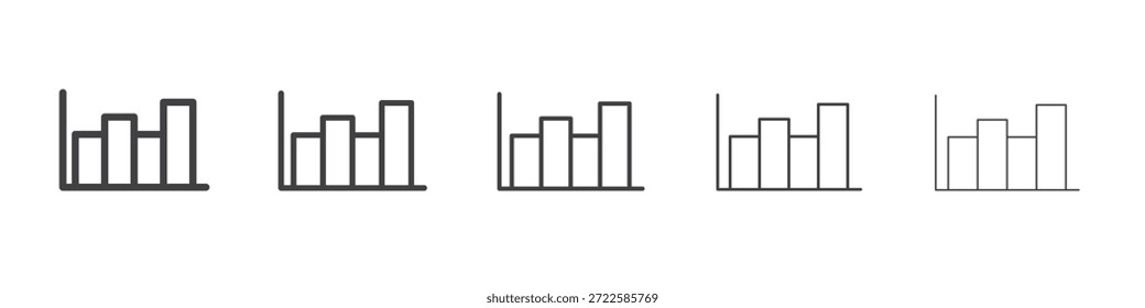 Chart histogram icon design, logo, app, UI. Vector illustration, EPS