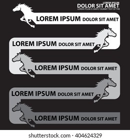 Chart of Horse on Line up bound for your theory , add text to complete. Vector style