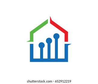 Chart House Logo Template Design Vector, Emblem, Design Concept, Creative Symbol, Icon