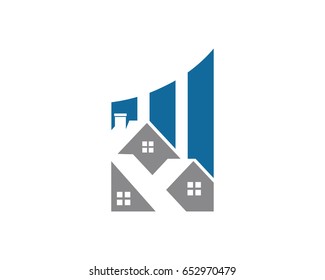 Chart House Logo Template Design Vector, Emblem, Design Concept, Creative Symbol, Icon
