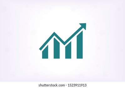 chart icon 10 EPS. lorem ipsum Flat Design JPG