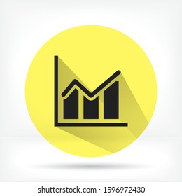 chart icon 10 EPS. lorem ipsum Flat Design JPG