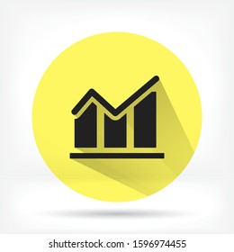 chart icon 10 EPS. lorem ipsum Flat Design JPG
