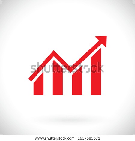 chart icon 10 EPS. lorem ipsum Flat Design JPG