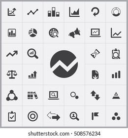 chart icon. analytics, research icons universal set for web and mobile