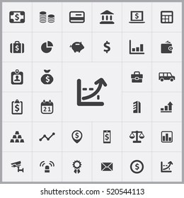 chart icon. bank icons universal set for web and mobile