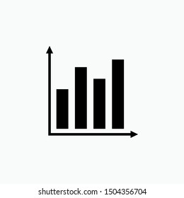 Chart Icon. Bar Diagram Symbol. Applied for Design, Presentation, Website or Apps Elements - Vector.