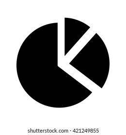 chart icon black on white background