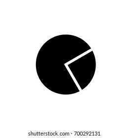 Chart icon ,black sign design 