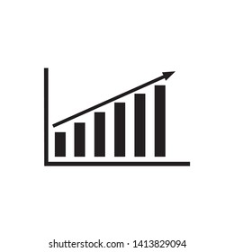 chart icon for business, diagram icon vector
