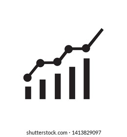 chart icon for business, diagram icon vector