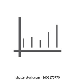 Chart icon. Business graph symbol. Logo design element