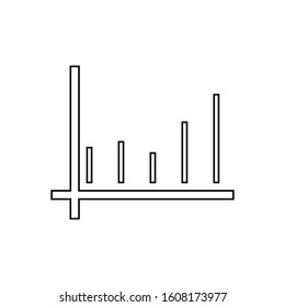 Chart icon. Business graph symbol. Logo design element