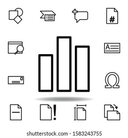chart icon. Can be used for web, logo, mobile app, UI, UX