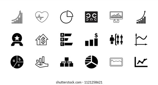 Chart icon. collection of 18 chart filled and outline icons such as structure, medal, statistic, dolar growth, graph on hand, graph. editable chart icons for web and mobile.
