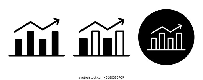 Chart Icon Collection Glyph and Mixed Vector Illustration