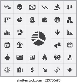 chart icon. crisis icons universal set for web and mobile