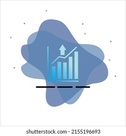 Chart Icon Design, With Background
