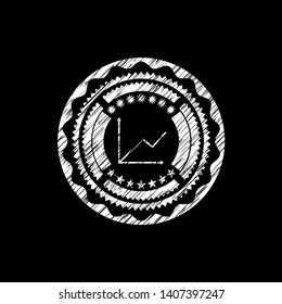 chart icon drawn on blackboard