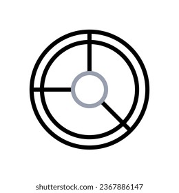Chart icon duocolor grey black illustration vector element and symbol perfect.