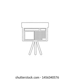Chart icon. Economic presentation sign