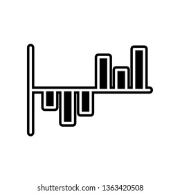 chart icon. Element of finance and chart for mobile concept and web apps icon. Glyph, flat icon for website design and development, app development