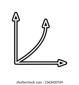 up chart icon. Element of finance and chart for mobile concept and web apps icon. Glyph, flat icon for website design and development, app development