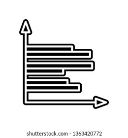 chart icon. Element of finance and chart for mobile concept and web apps icon. Glyph, flat icon for website design and development, app development
