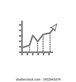 chart icon. Element of web for mobile concept and web apps icon. Outline, thin line icon for website design and development, app development