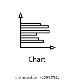 chart icon. Element of web icon with name for mobile concept and web apps. Detailed chart icon can be used for web and mobile. Premium icon on white background