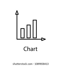 chart icon. Element of web icon with name for mobile concept and web apps. Detailed chart icon can be used for web and mobile. Premium icon on white background