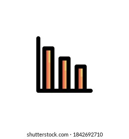 Chart Icon Filled Outline Business Illustration Logo Vector
