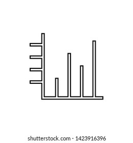 Chart icon. Finance graph sign