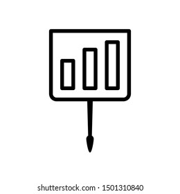 Chart icon. Finance pie symbol