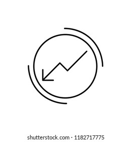  Chart icon, finance icon. vector.