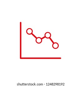 Chart icon, forecast graph