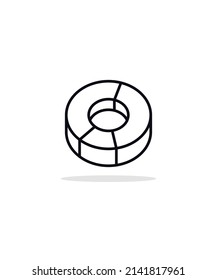 chart icon, for graphic and web design collection logo vector illustration, eps 10