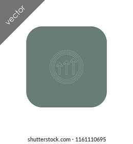 chart icon - illustration