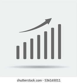 Chart Icon illustration isolated vector sign symbol