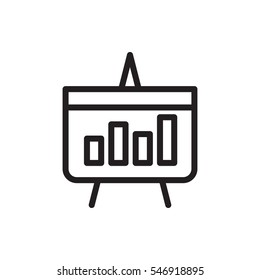 chart icon illustration isolated vector sign symbol