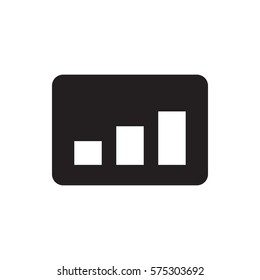 chart icon illustration isolated vector sign symbol