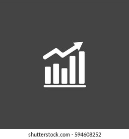 Chart icon illustration isolated vector sign symbol